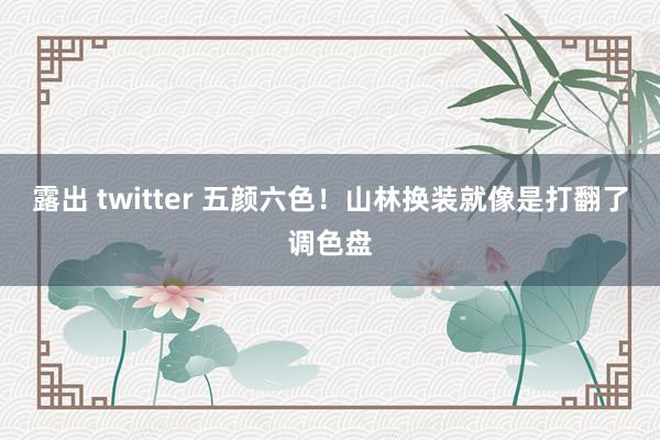 露出 twitter 五颜六色！山林换装就像是打翻了调色盘