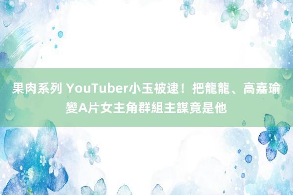 果肉系列 YouTuber小玉被逮！把龍龍、高嘉瑜變A片女主角　群組主謀竟是他